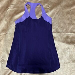 Lululemon tank. Size 6. EUC two tone purple